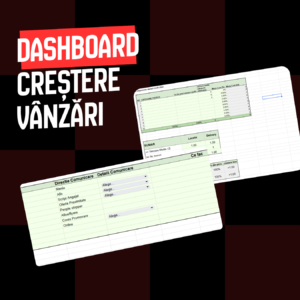 Dashboard Crestere Vanzari - Excel descarcabil